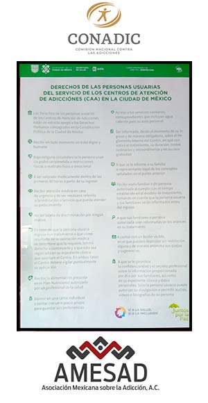 CENADIC, IAPA: Derechos de los Usuarios y Asociación Méxicana sobre la adicción AC